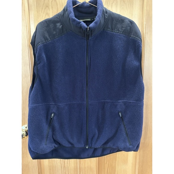 Timberland Other - Men's Vintage Timberland Fleece Vest With Zip Pockets. Size XL. Navy Blue